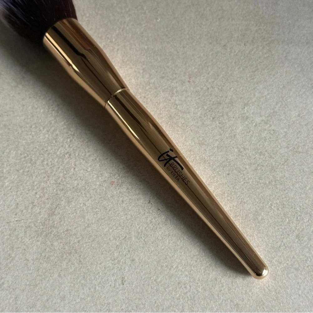 IT Brushes for ULTA Luxe Powder Brush Gold Handle Soft Bristles